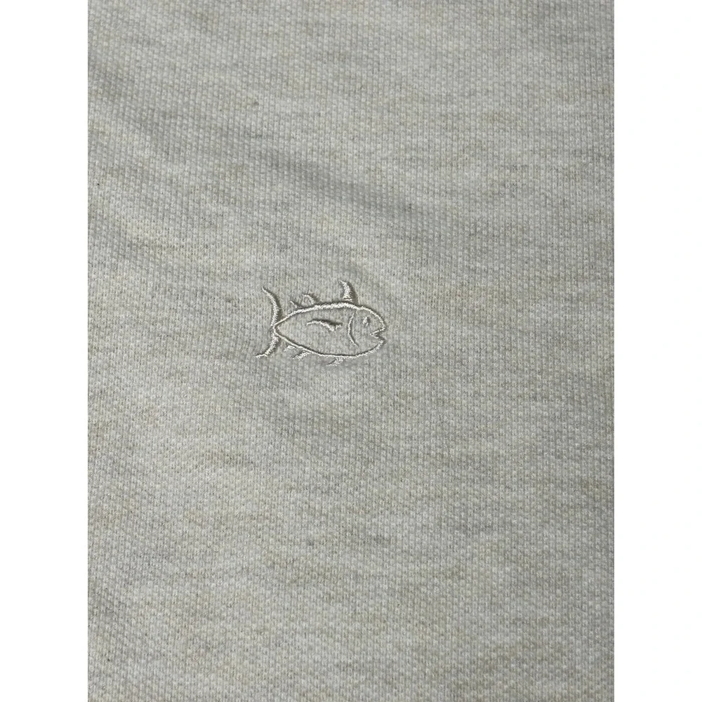 Southern Tide Skipjack Mens‎ XXL Quarter Zip Pullover Oatmeal Heather Cotton
